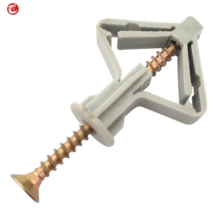 100pcs Expansion Drywall Anchor Kit With Screws Self Drilling Wall Home