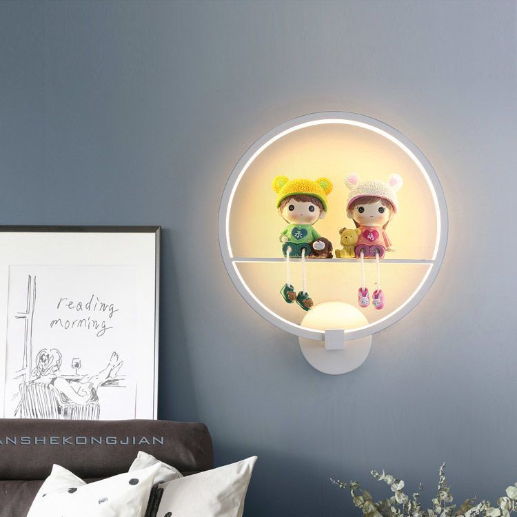 (my Local) Led Nordic Cartoon Wall Lamp Bedroom Bedside Lamp Wedding