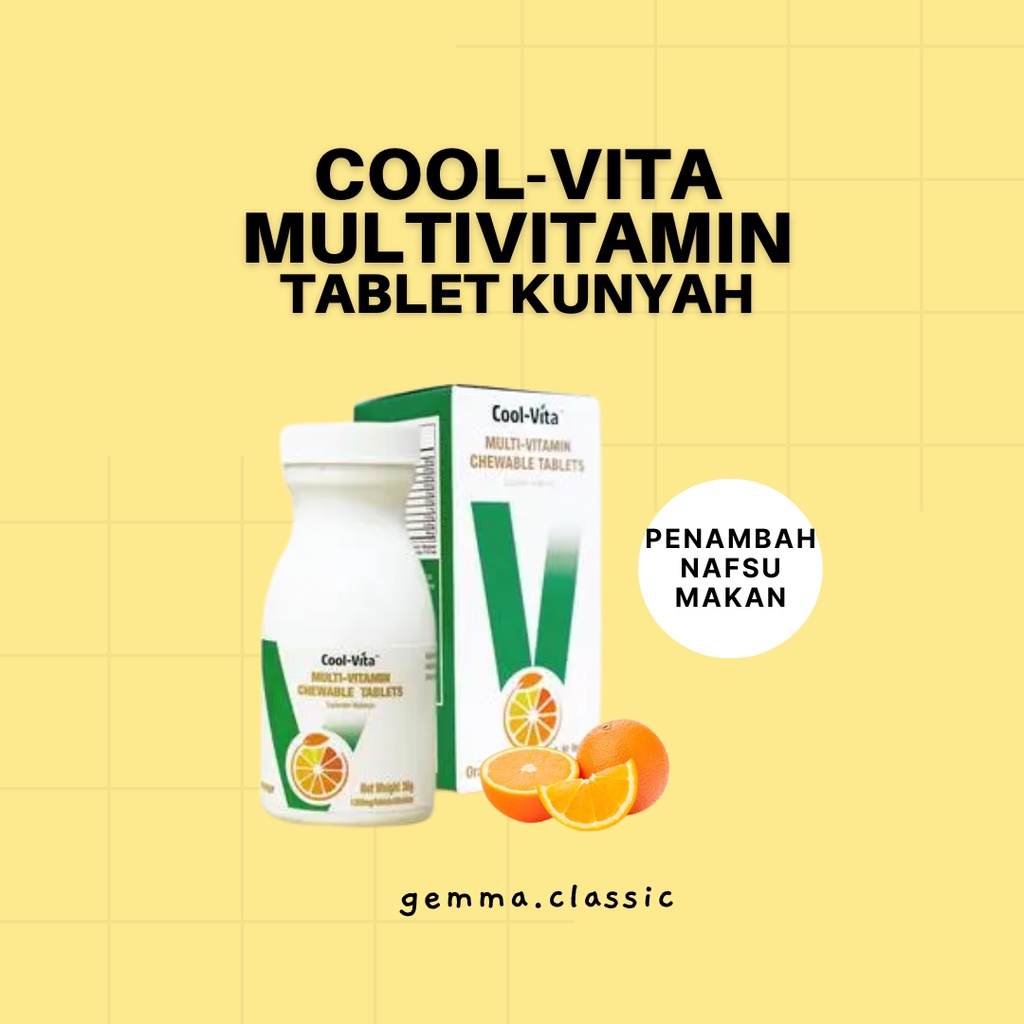 Coolvita Cool Vita Chewable Multivitamin Tablets Chewable Fattening Appetite Enhancer Health