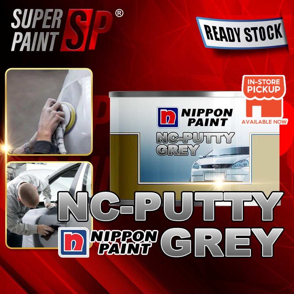 NIPPON PAINT NC PUTTY GREY 0.5KG ( HALUS ) for Car Body / Car Putty ...