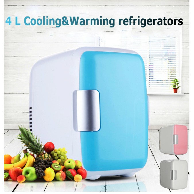 Peti Sejuk Mini Kereta 4L Cooling and Warming Car Fridge Refrigerator