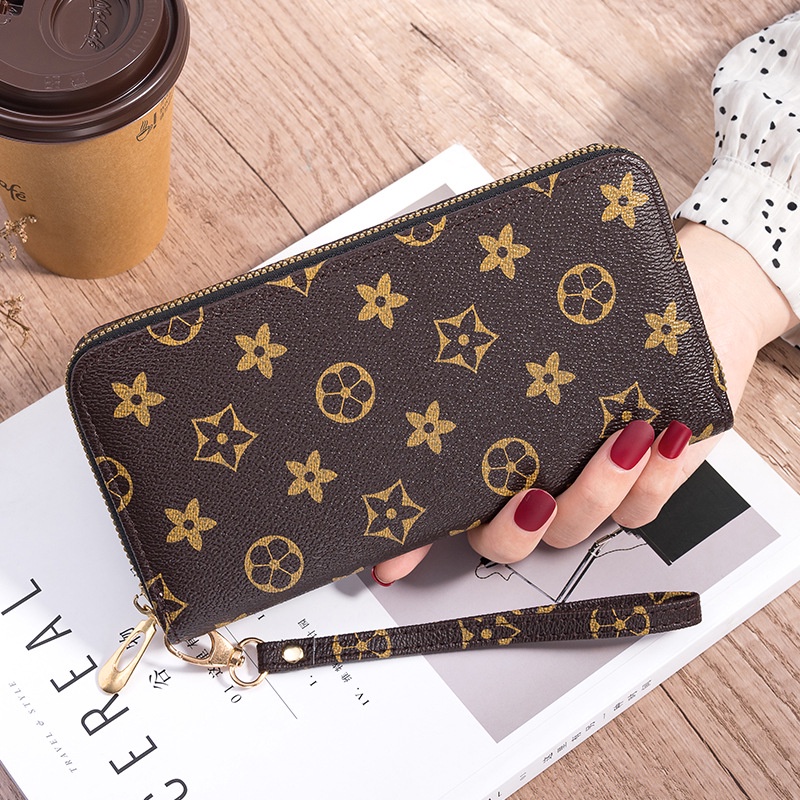 M Shop Long Wallet With Zip PU Leather Ladies Purse Mickey Checkered Purse Dompet Panjang Wanita Shopee Malaysia