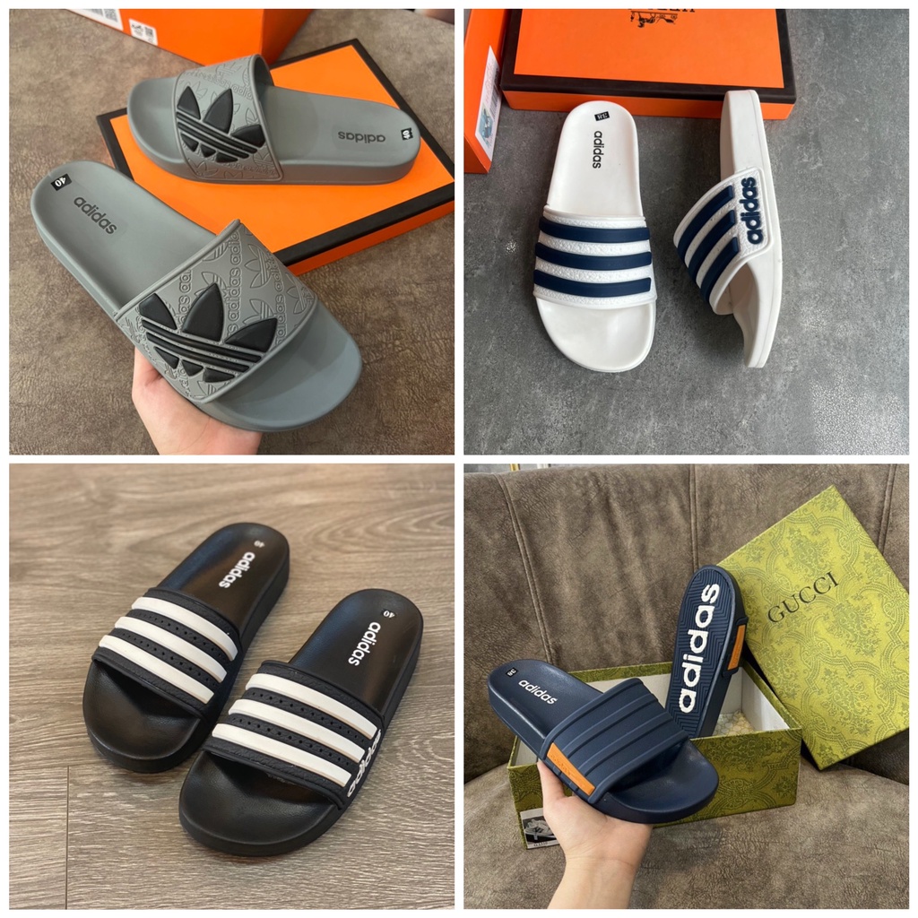 Adidas Men'S Slippers With Rubber Soles Newest Version Hot 2023, Sporty