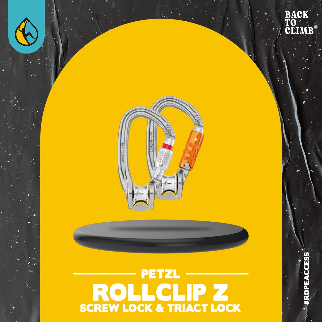 Petzl ROLLCLIP Z Carabiner Safety Carabiner With Pulley Shopee Malaysia