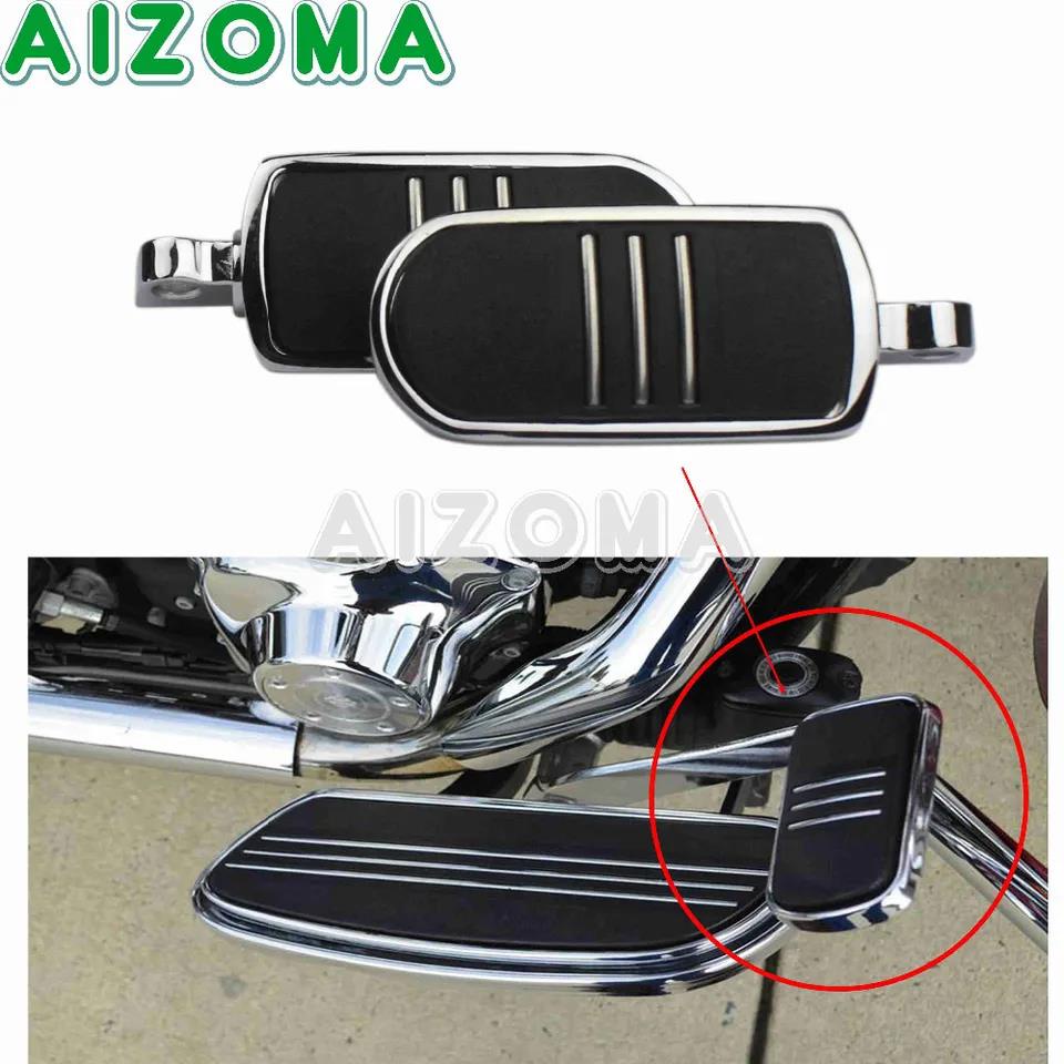 Chrome Motorcycle Streamliner Style Foot Peg Foot Rest V-Rod Male Foot ...