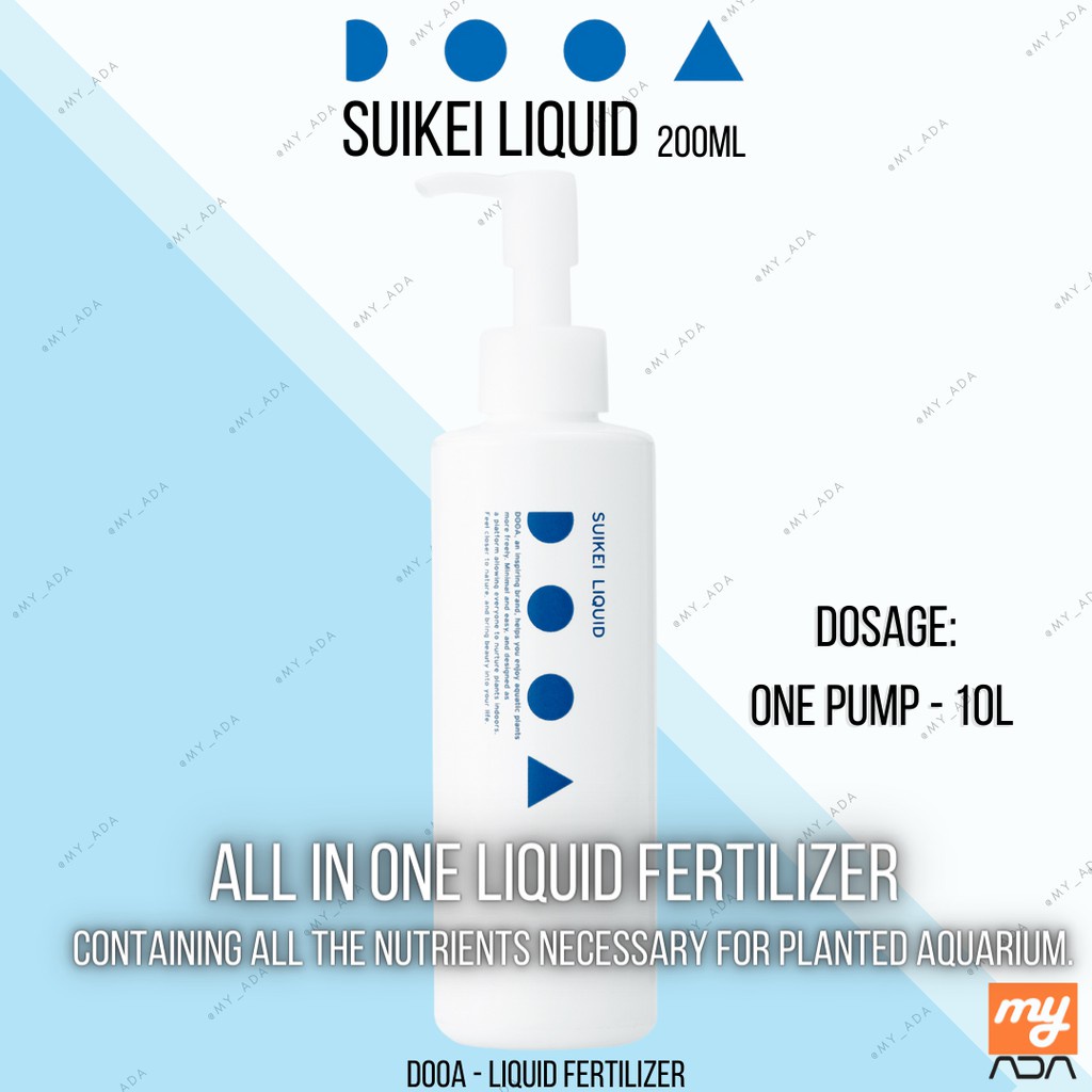 DOOA Suikei Liquid 200ML (All in one Liquid fertilizer for Planted Tank