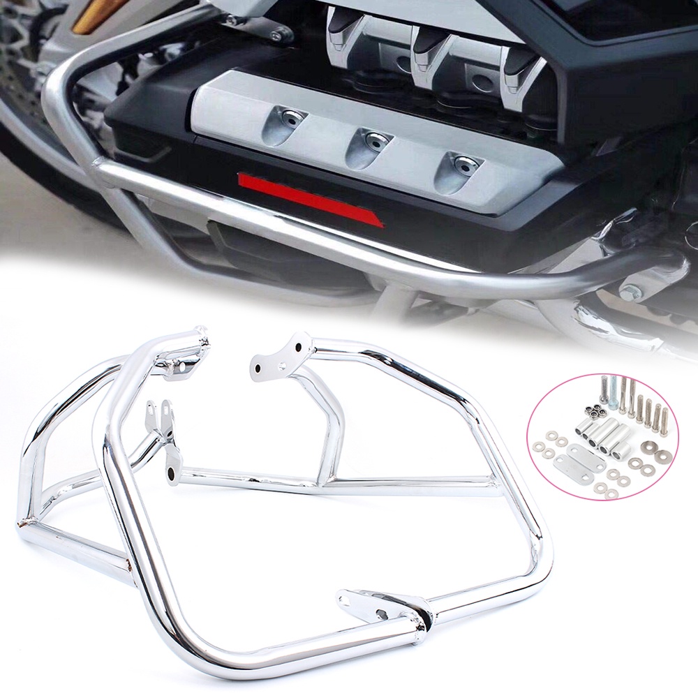 Motorcycle Chrome Engine Guard Crash Bar Bars Bumper Protector For