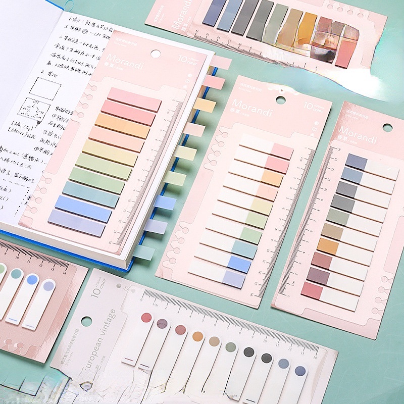 Morandi Color Scheme Post-it Stickers Sticker Mark Note Stickers ...
