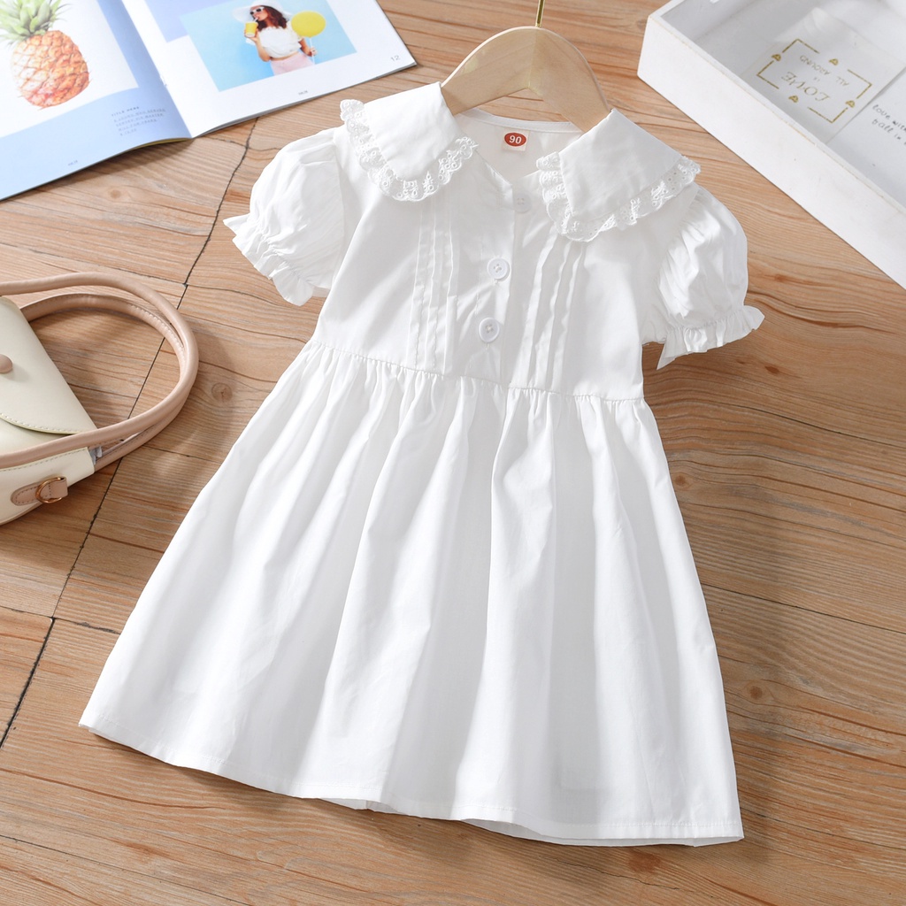 Toddler Girl Lace Collar Dress main image 1