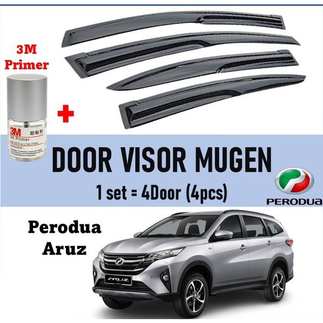Perodua Aruz Door Visor Air Press Window Mugen Style Acrylic Wind ...