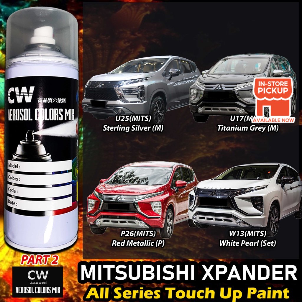 [ MITSUBISHI XPANDER ] Touch Up Paint Color CW Aikka Aerosol DIY Cat ...