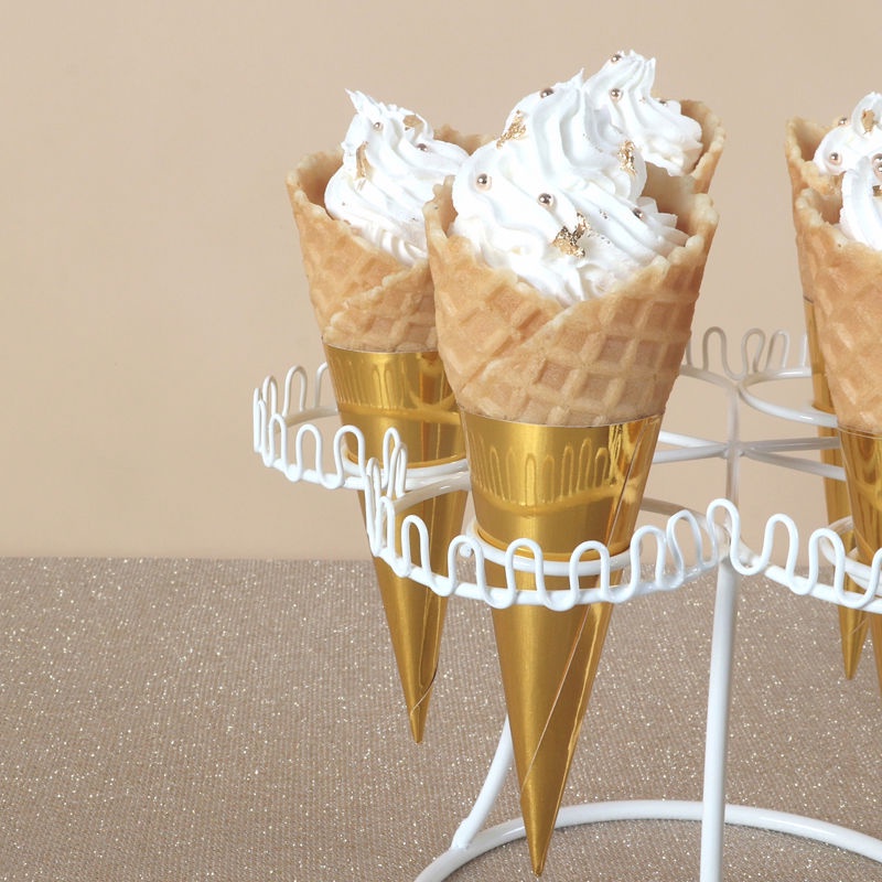 European Dessert Table Decoration IceCream Cone Bracket round Cone