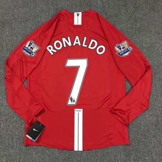 Manchester United Cristiano Ronaldo 2007 Black Long Sleeve Retro Jersey