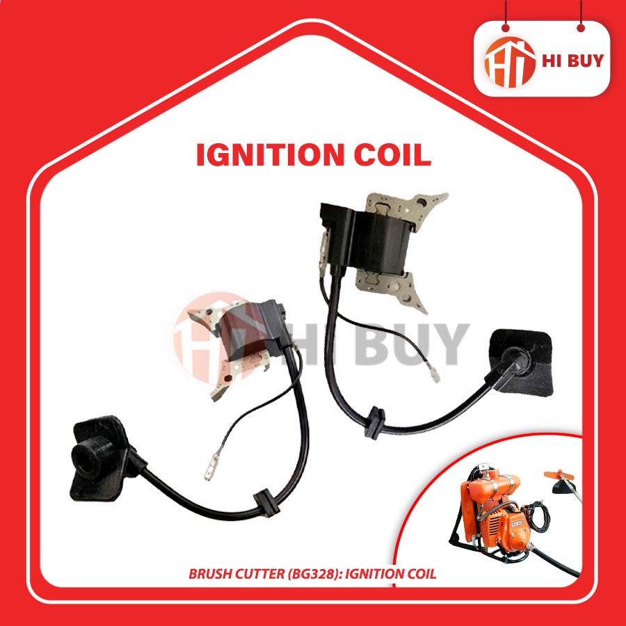 SPARE PART [BG328] BRUSH CUTTER IGNITION COIL/ PLUG COIL API MESIN