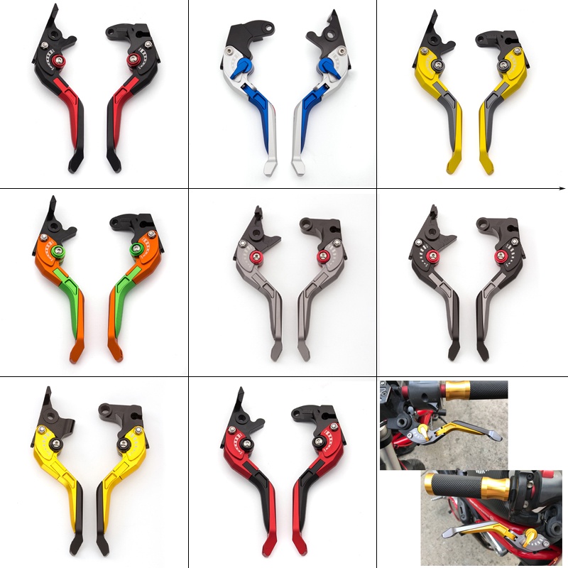 Cnc 3d Rhombus Motorcycle Folding Extendable Brake Clutch Levers For