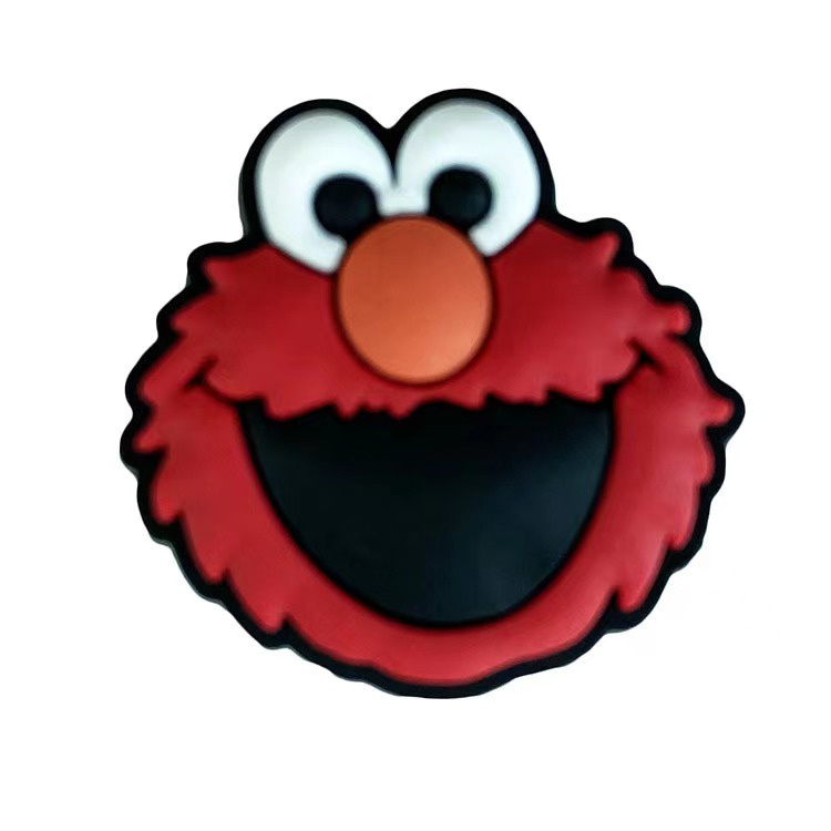PVC Shoe Charms Accessories Sesame Street ELMO Shoe Decoration Buckles