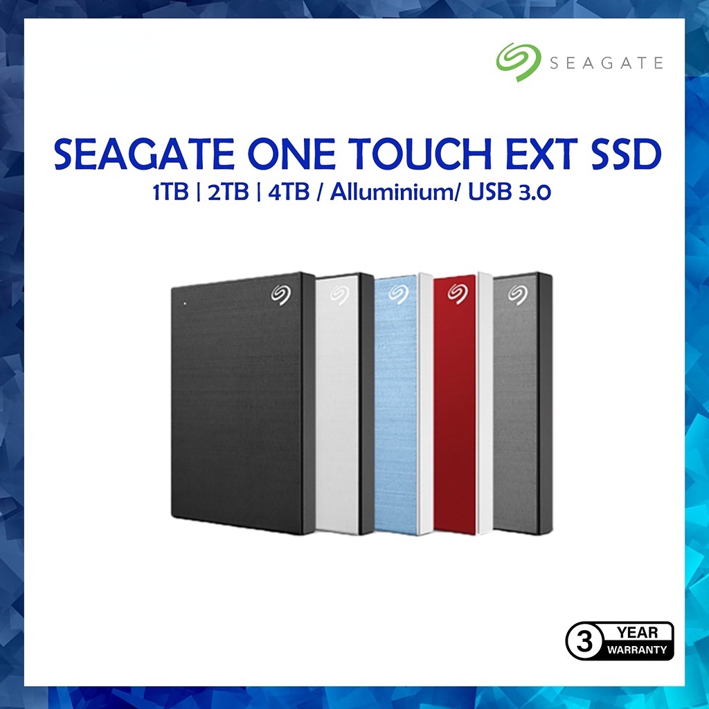 Seagate ONE TOUCH Aluminum USB3.0 Portable External Hard Disk Drive EXT