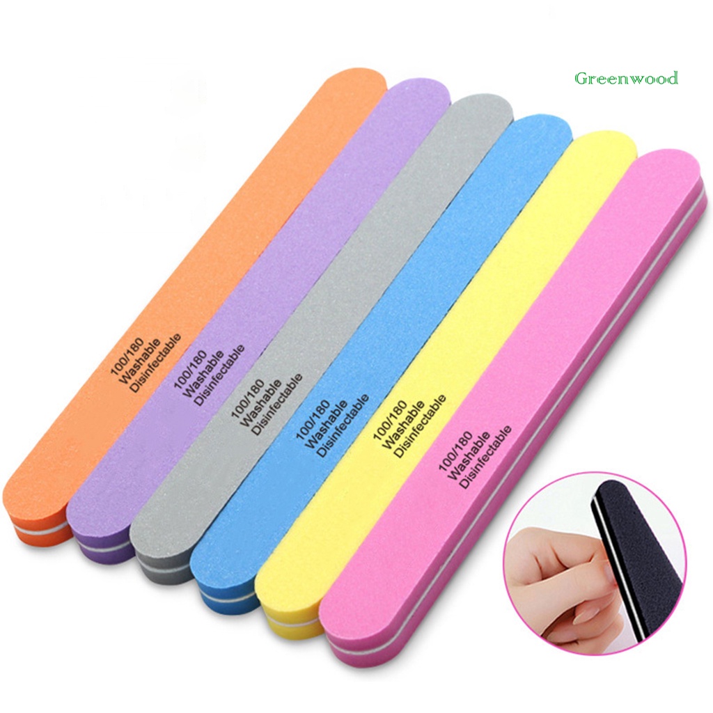 Nail File High Durability Wear Resistant Reusable Washable Bright Color ...