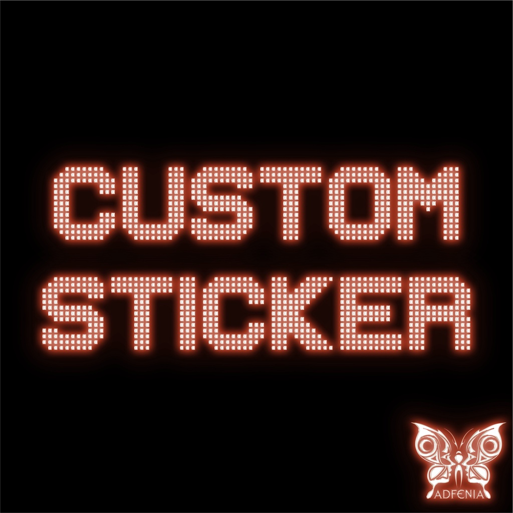 Custom Cutting Stickers Custom Decal Stickers | Shopee Malaysia