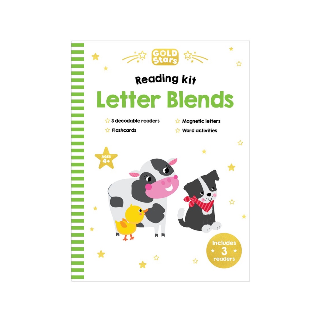 Gold Stars Book & Kit for Kids (Age 4+) with Letters Flashcards ...
