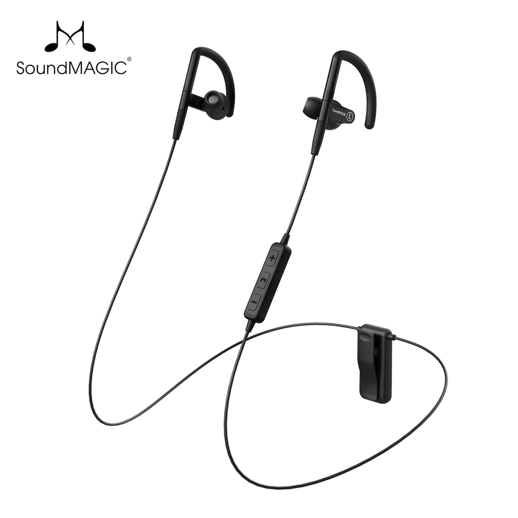 SoundMAGIC ST80 Bluetooth Sports Earbuds with Ear Hooks and Microphone ...