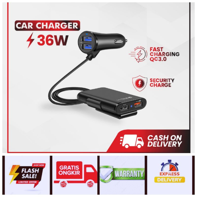 Extander usb 4-port Car Charger Plus Cable | Shopee Malaysia