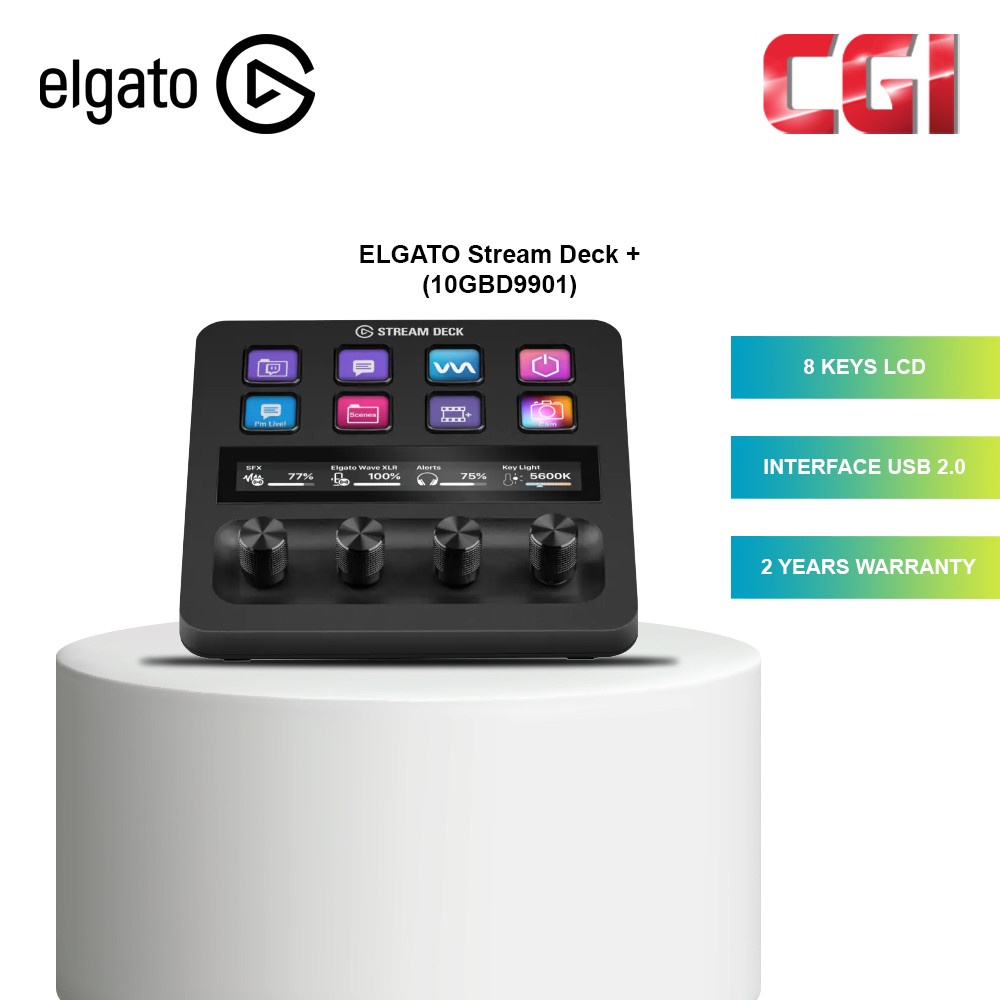Elgato Stream Deck + 10GBD9901 B&H Photo Video