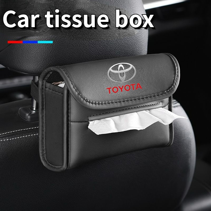 [ Toyota ] Car Tissue Box Seatback Hanging Storage Boxe Interior