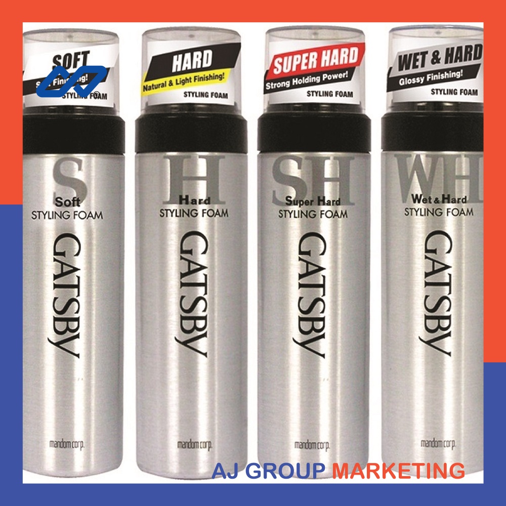 Gatsby Styling Foam (185g) [Soft / Hard / Super Hard / Wet & Hard