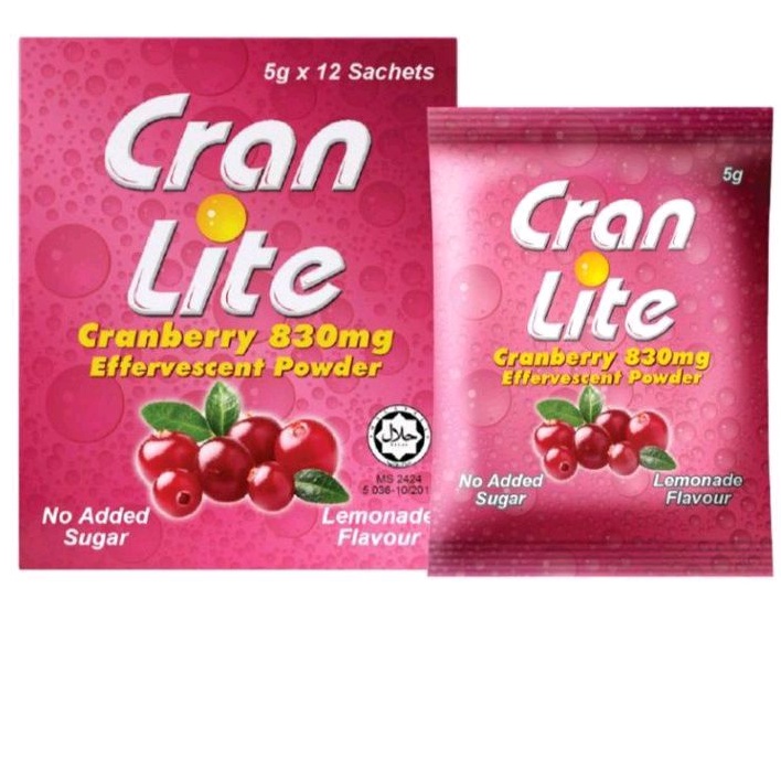 CRAN LITE CRANBERRY 830MG EFFERVESCENT POWDER || Expiry 10/2026 ...