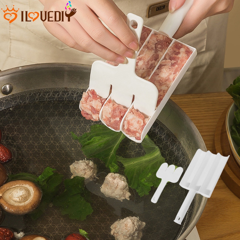 Shrimp Fish Sphere DIY Mold Easy Meat Stuffings Dividing Tools ...