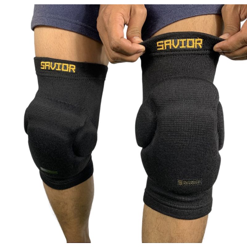 PUTIH HITAM Kneepad Knee pad futsal Savior Legend SVR2 & SVR3 Black And