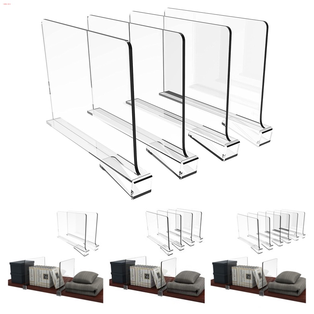 Vatiety store Acrylic Shelf Dividers Shelf Divider For Closets With