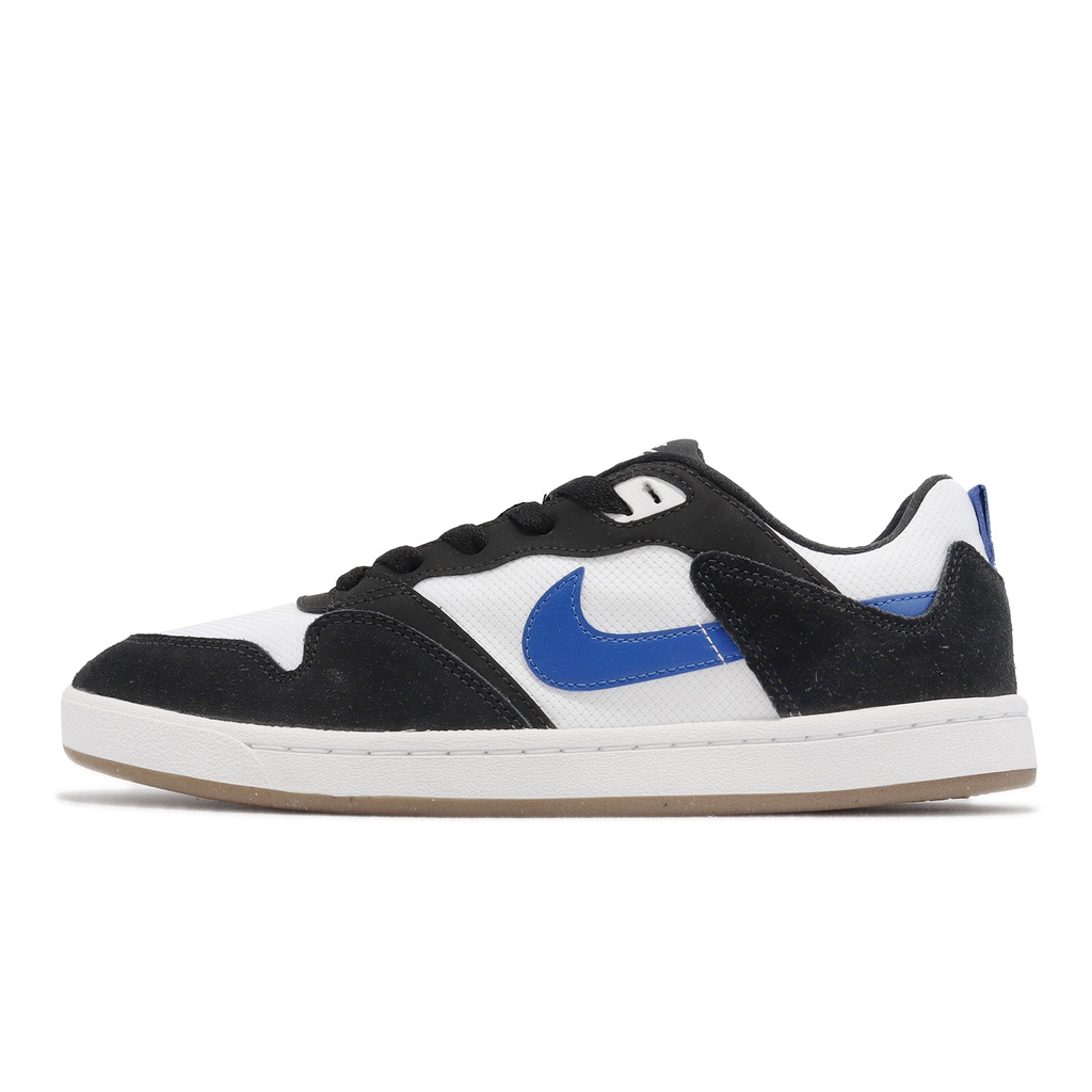 Nike Skateboard Shoes SB Alleyoop Black White Blue Rubber Sole Casual ...