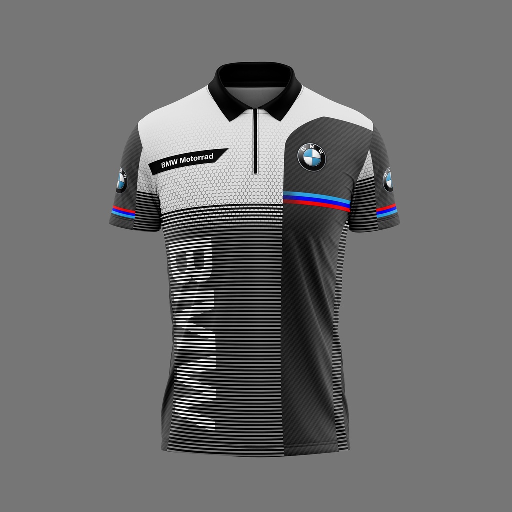2023 New Style Bmw Racing Suit Men's Summer Mesh QuickDrying polo
