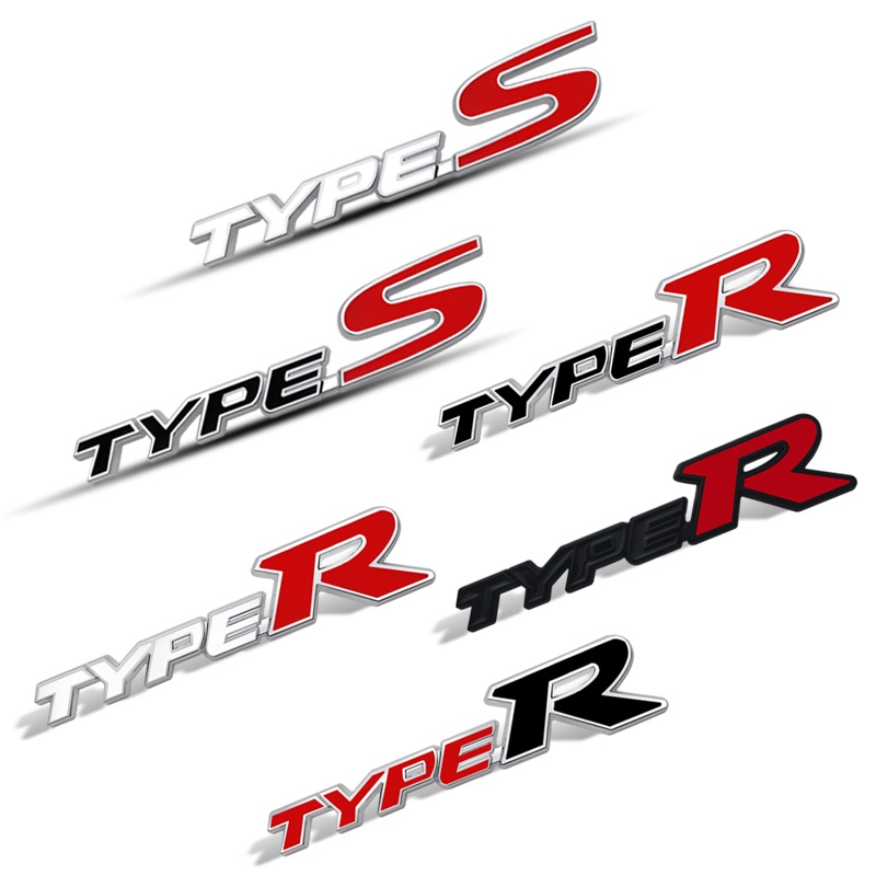 Metal TYPER TYPES Logo Emblem Car Sticker Rear Trunk Logo Badge Front ...