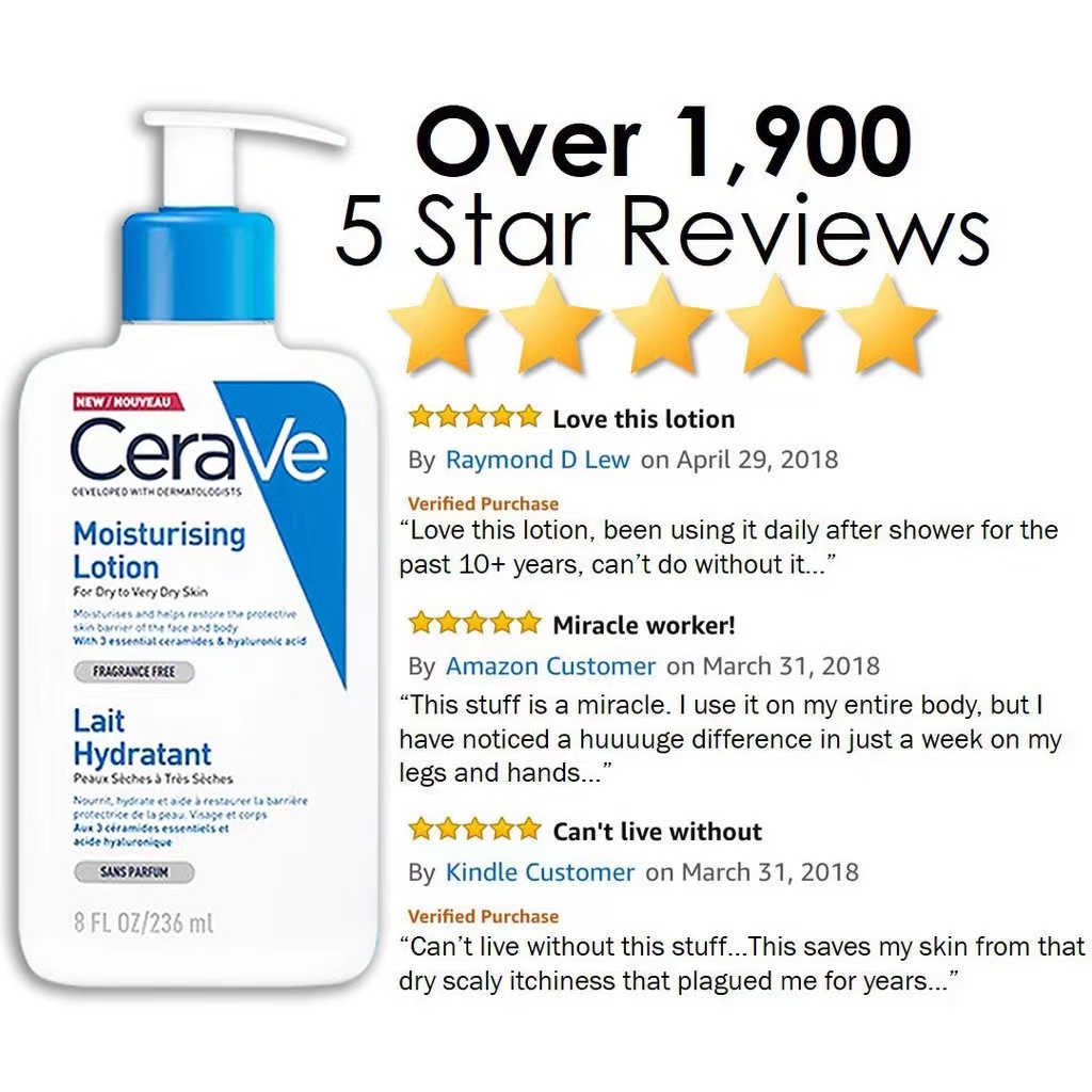 CERAVE Moisturising Cream Hydrating Cleanser Foaming Cleanser Non