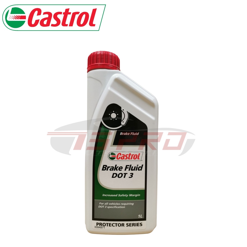 Castrol Brake Fluid Dot 3 Minyak Brek White Transparent Colour ( Clutch