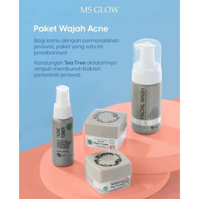 Ms Glow Acne Set Original Shopee Malaysia
