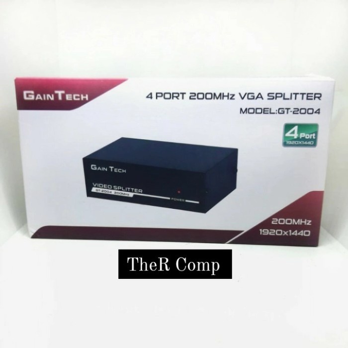Vga Splitter 4 Port Gaintech Spliter adapter | Shopee Malaysia
