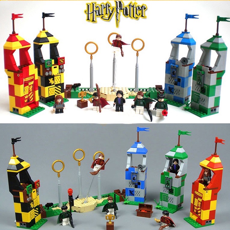 Spot Harry Series Hogwarts Castle Quidditch Game Knight Bus Ha MOC ...