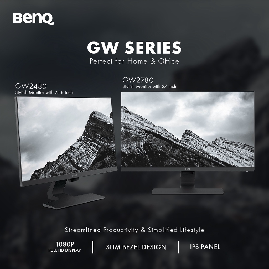  BenQ [GW2480/GW2780] EyeCare Monitor FHD, IPS, 60Hz, 5ms, Built in