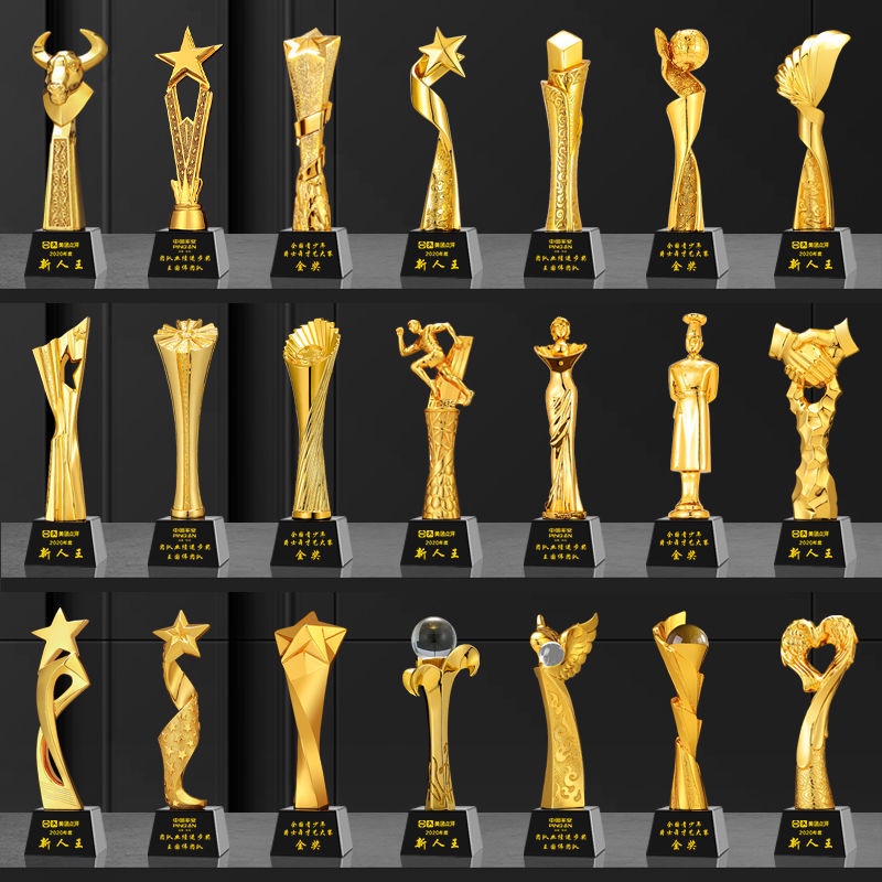 Resin Trophy Customized label+logo new model trophy 树脂奖杯定制F4 | Shopee ...