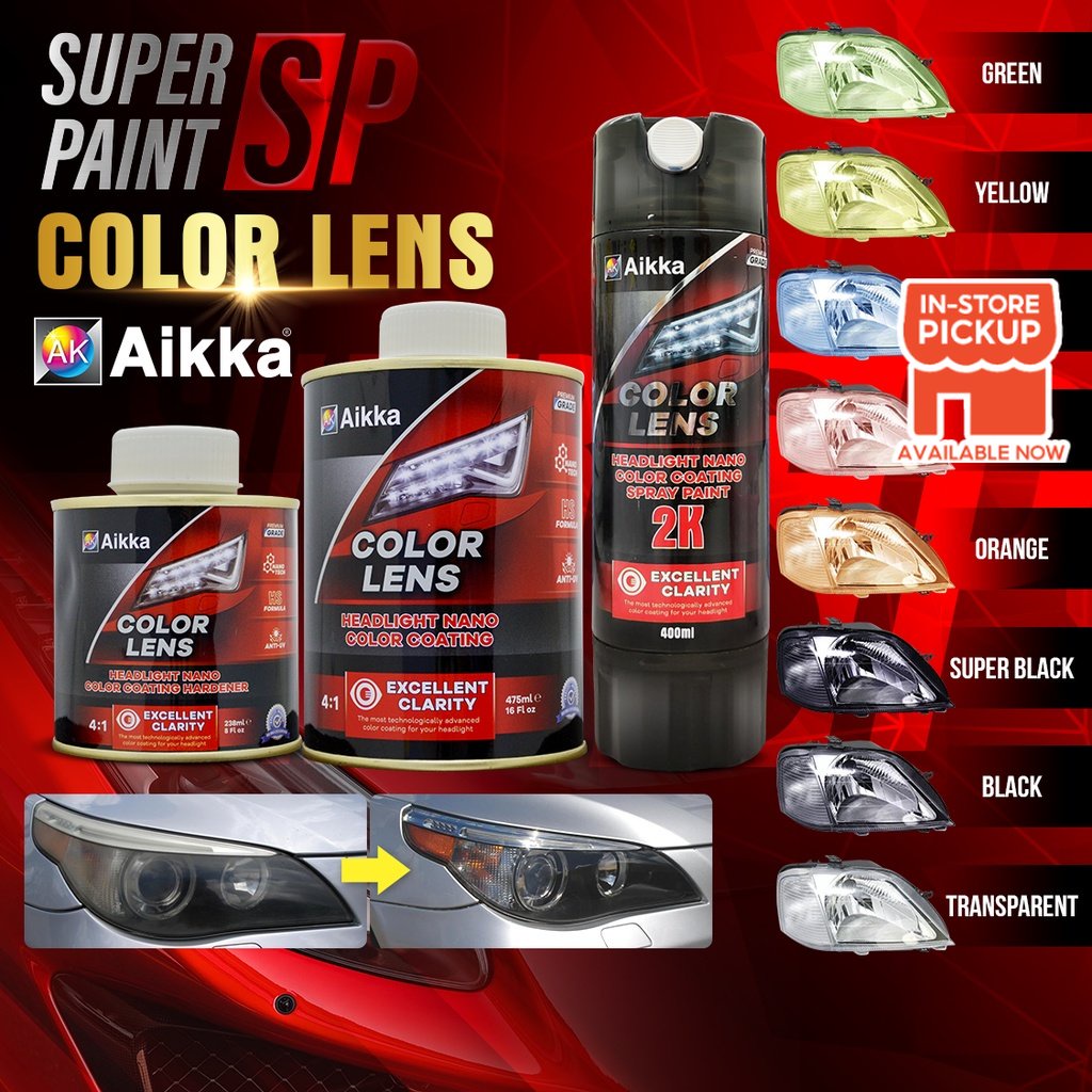 [ Aikka Color Lens ] Weather Resistance Washable Headlight Nano Color