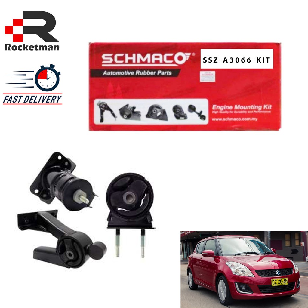 SCHMACO ENGINE MOUNTING SET SUZUKI SWIFT 1.4 AZF414 2010-2017 (SSZ ...