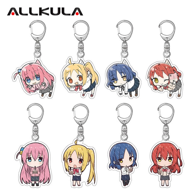 Anime KeyChain BOCCHI THE ROCK Key Chain Women Acrylic Car Cosplay ...