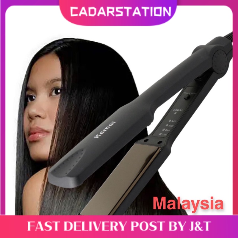 CS Kemei Km 329 Iron Ceramic Hair Straightener Styling Tools Machine Original Professional For Anion Care Shopee Malaysia