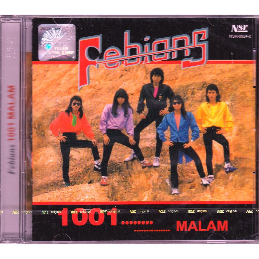 Febians 1001 Malam CD Lagu Rock Melayu Original New And Sealed | Shopee ...