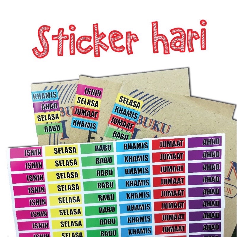 150pcs sticker nama buku budak sekolah / sticker nama anak / sticker