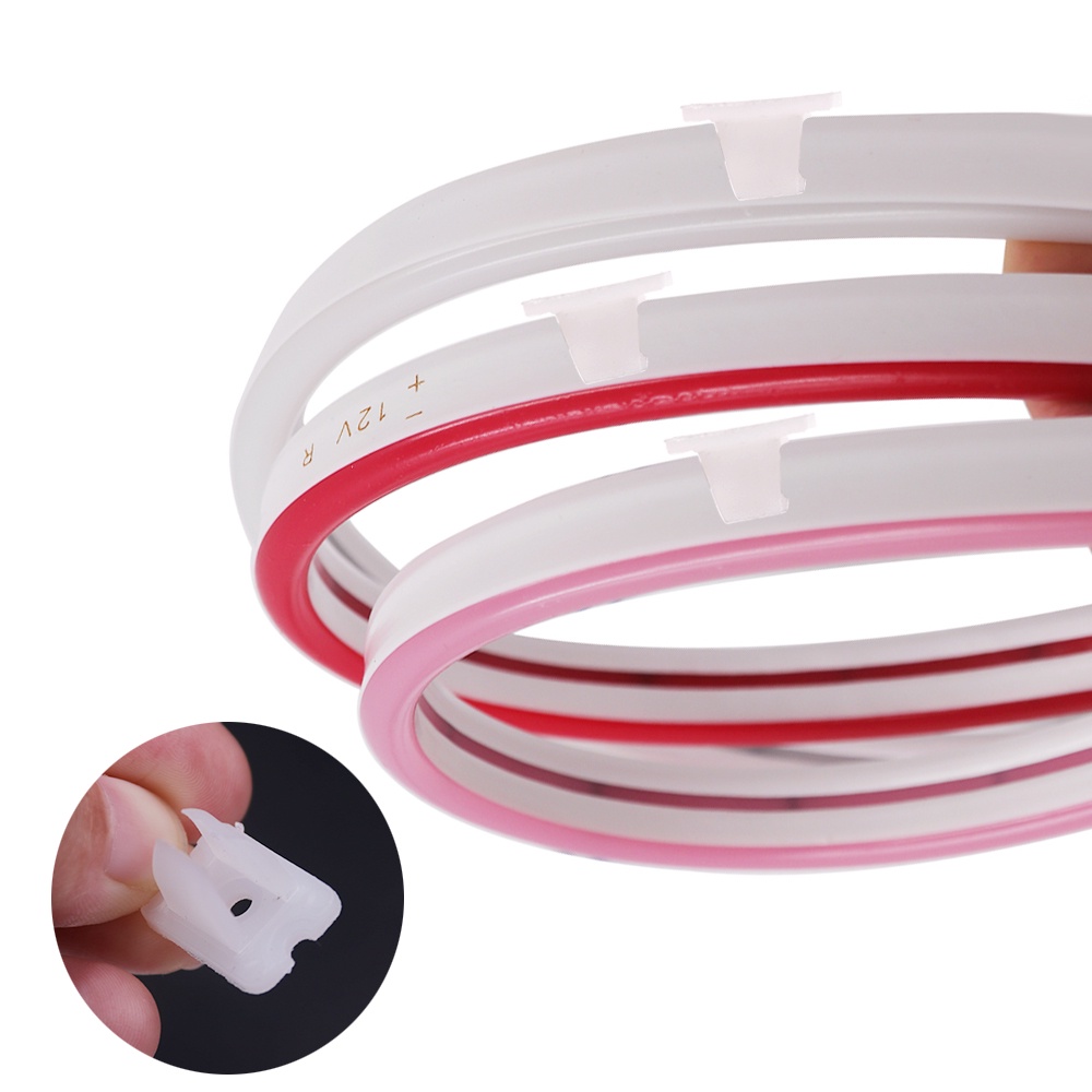 10pcs Clip Buckles for 6x12mm 8x16mm Led Neon Light Strip 5V 12V 24V ...